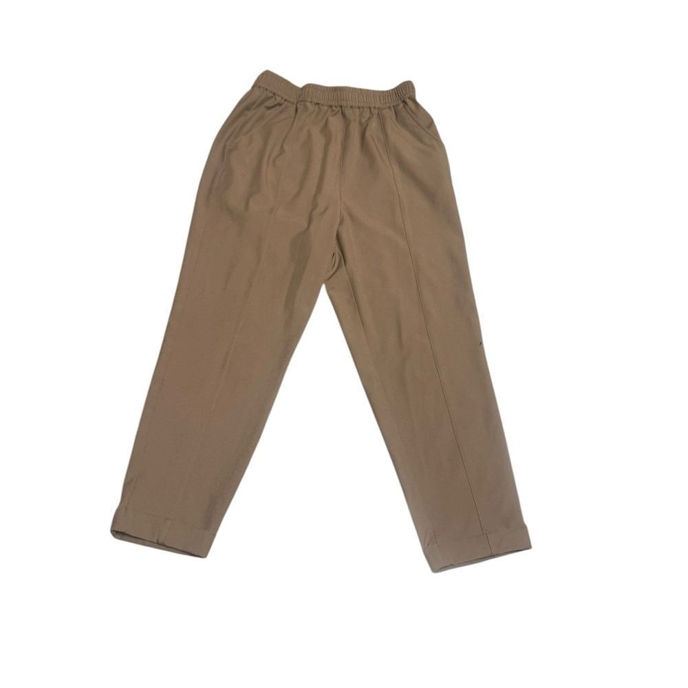 Women's Varley Everyly Turnup Taper Taupe Stone stretch twill Pants sz medium - Picture 3 of 10